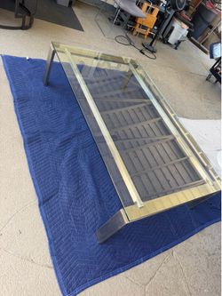 Glass coffee table / living room table