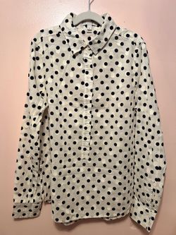 J.Crew Polka Dot Button Down Shirt
