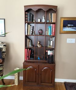 Vintage Ethan Allen Solid Cherry Bookcase