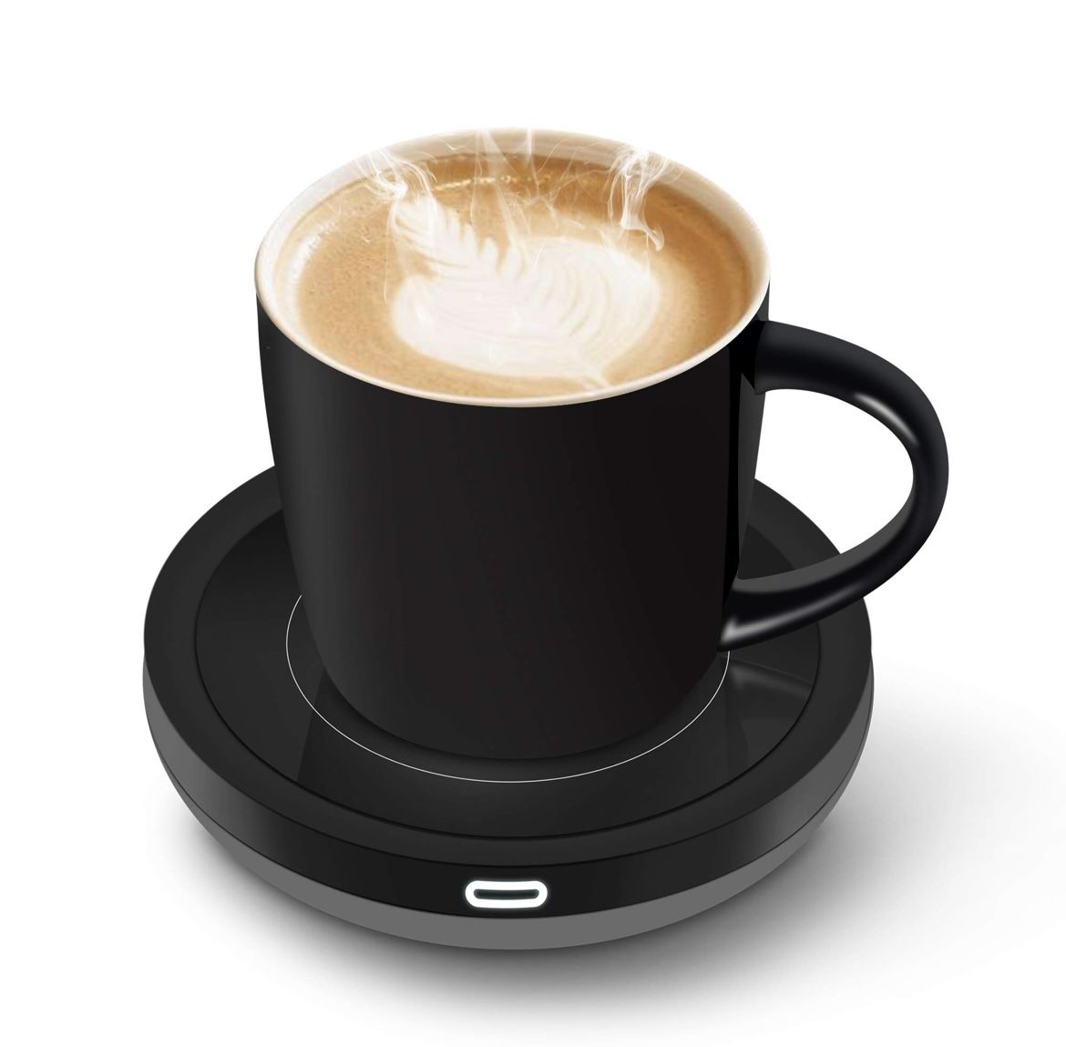 Smart Coffee Set Auto On/Off Mug Office Desk Use, Candle Wax Cup Warmer Heating Plate**