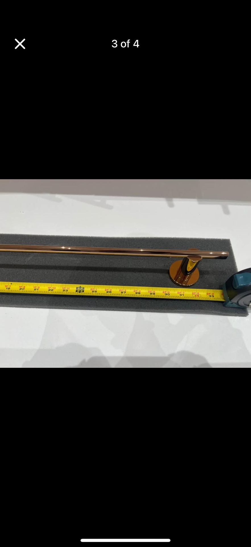 Franz Viegner brand new towel holder in rose gold color.