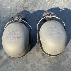 Earmuffs For Hardhats To BLOCK Out Sound, Or Noise. Or Dampen The Noise Or Sound That Comes From Loud Machinery.