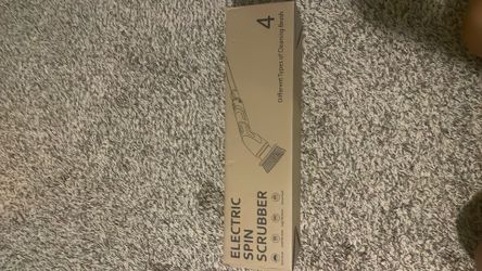 Electric spin scrubber