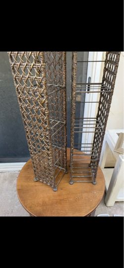 2 sturdy wine towers