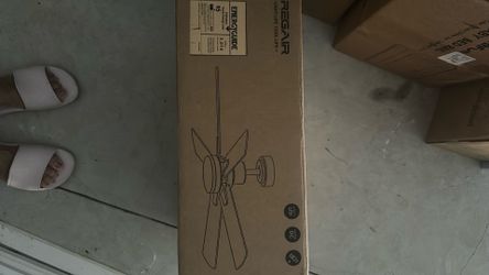 Regain 42” black remote ceiling fan
