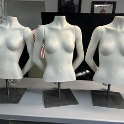 Upper Body Dress Forms With Removable Arms
