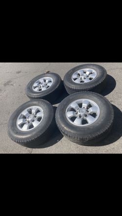 4 - 265/70r16 6x5.5 6x139.7 Tacoma Tundra 4Runner Yukon Tahoe Wheels Rims Tires!