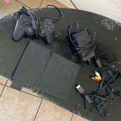 Ps2 With All Cables And Memory Card