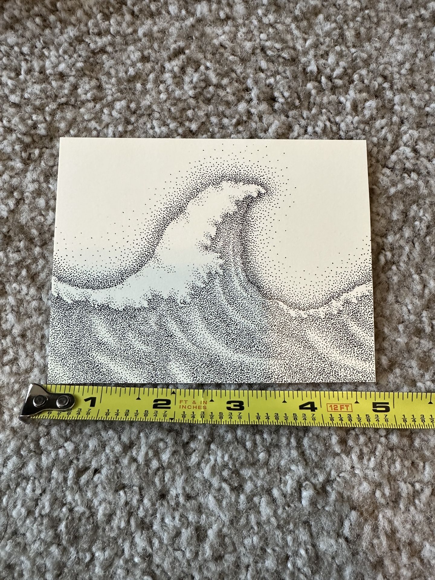 Stippled Ocean Print by Dakota Foskey