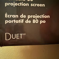 Portable 80 Inch Projection Screen