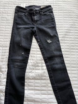 Dark Gray Distressed Skinny Jeans