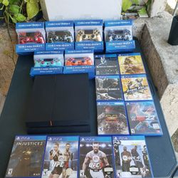 2016 PS4 500GB & 1 Control $120!. $20! Per Game. $40! Extra control. All for $450! Firm. Trade up or Cash & Trade welcome