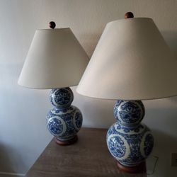 Vintage R Lauren Chinoiserie Lamps