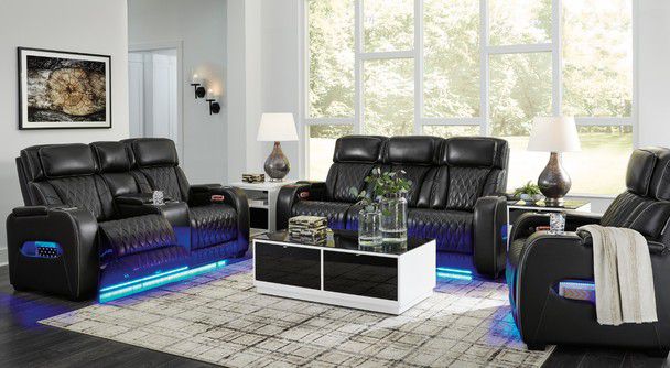 BRAND NEW 3 PIECES POWER RECLINERS COUCH SET