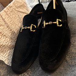 Suede Steve Madden Loafer Black Dress Shoes