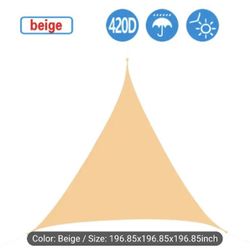 Beige - Outdoor Sun Shade Sail Canopy