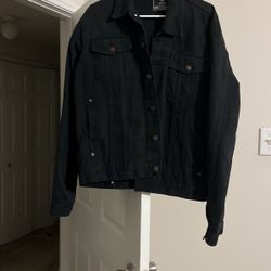 Black Playboy Denim Jacket 