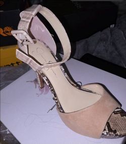 Jessica Simpson Heeled Sandals Snake Print