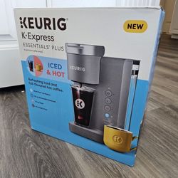 NEW Keurig K-Express Essentials Plus – Iced & Hot Coffee Maker (Sealed)