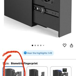 Langger V Biometric Slider Handgun Gun Safe