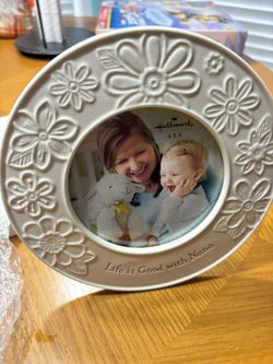 NEW Hallmark Ceramic 4”x4”( Life Is Good with Nana) Picture Frame/New 16.95 @ Halmark 