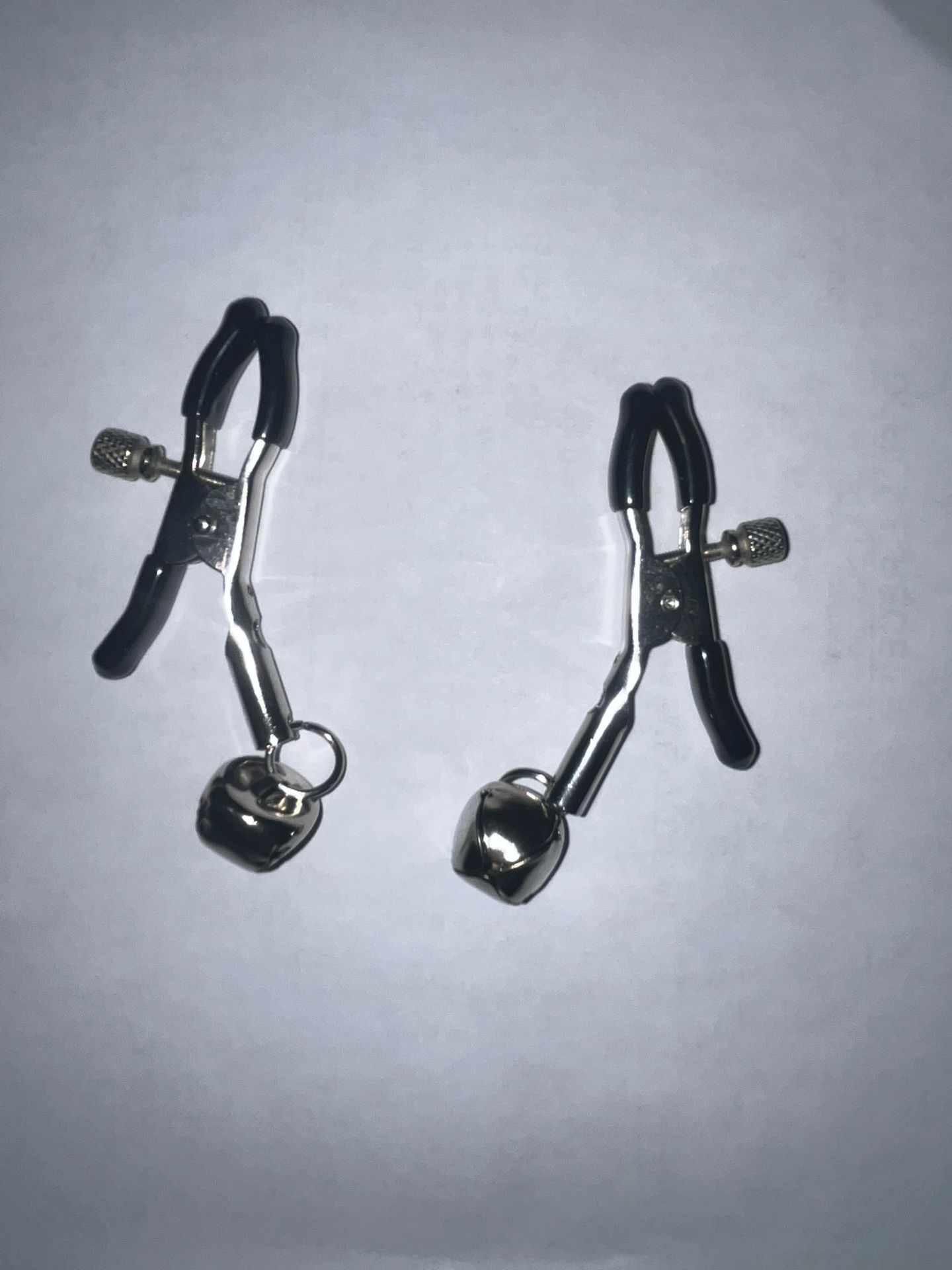 New! Adjustable Silver Nipple Clamps  With Bells