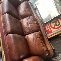 Old Leather Couch 