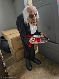 3 Ft. Standing Old Man Butler Halloween Decoration