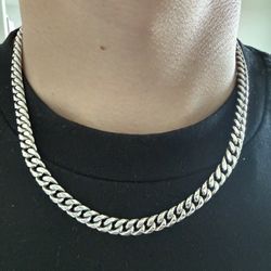 CRAFTD London 8mm Silver Cuban Link Chain