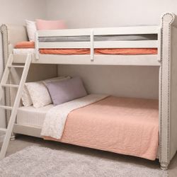 Upholstered Twin Bunk Bed