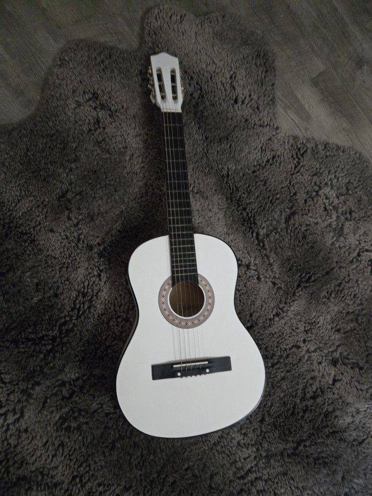 White Classic Guitar