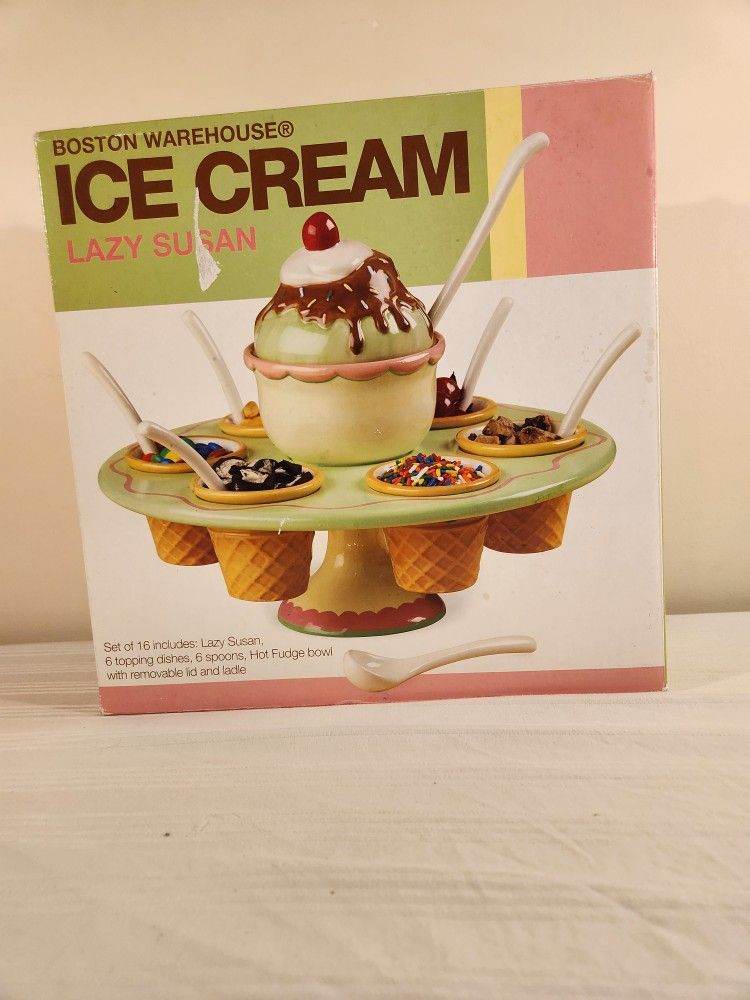 Boston Warehouse ice cream lazy susan