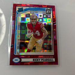 2024 Panini Donruss - Optic Preview Red Pandora Prizm Ricky Pearsall (RC)