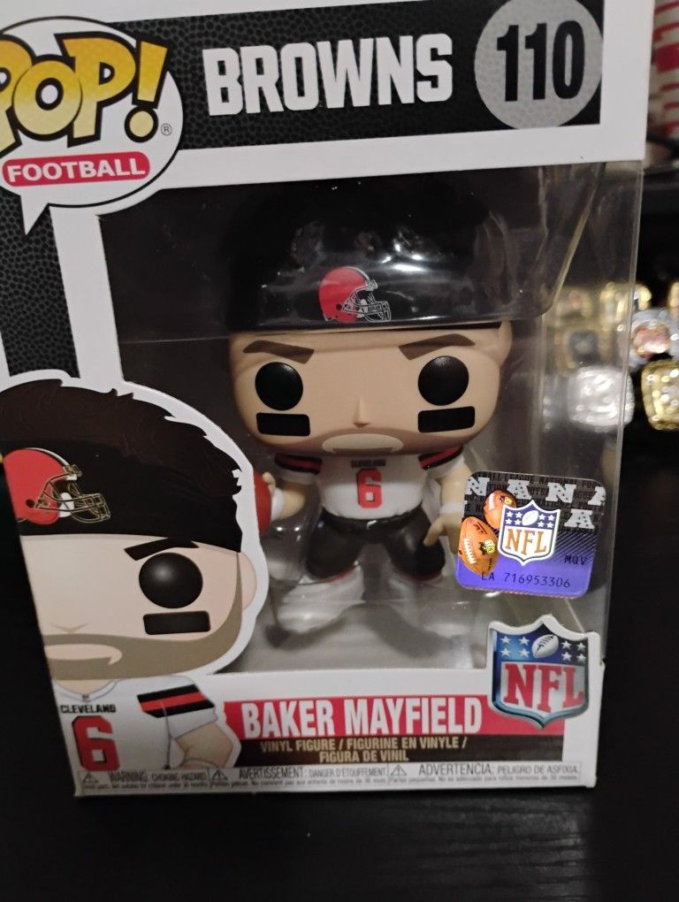 Brand New Cleveland Browns Baker Mayfield Funko Pop #110