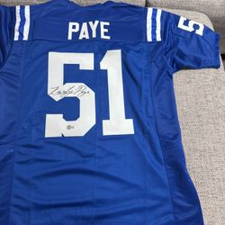 Kwity Paye Signed Autograph Custom Jersey - Beckett Coa - Indianapolis Colts