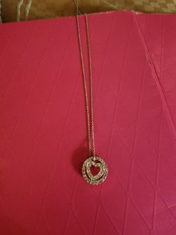 Heart CZ Necklace 