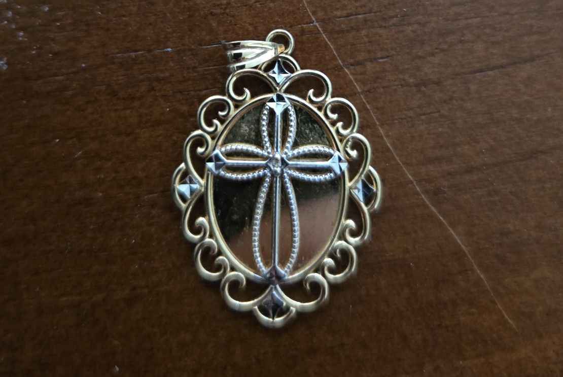 Gold Cross Pendant 