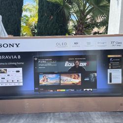 77” Sony bravía 8 4k oled hdr tv 