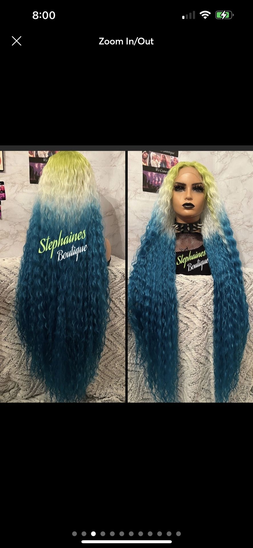 Human Hair Blended Lace Front Wig