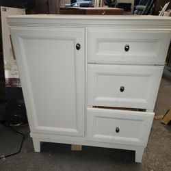 30 In Bath Vanity--NO TOP--White