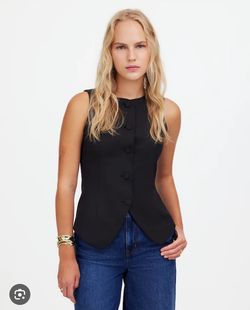 Single-Breasted Scoopneck Vest | Madewell