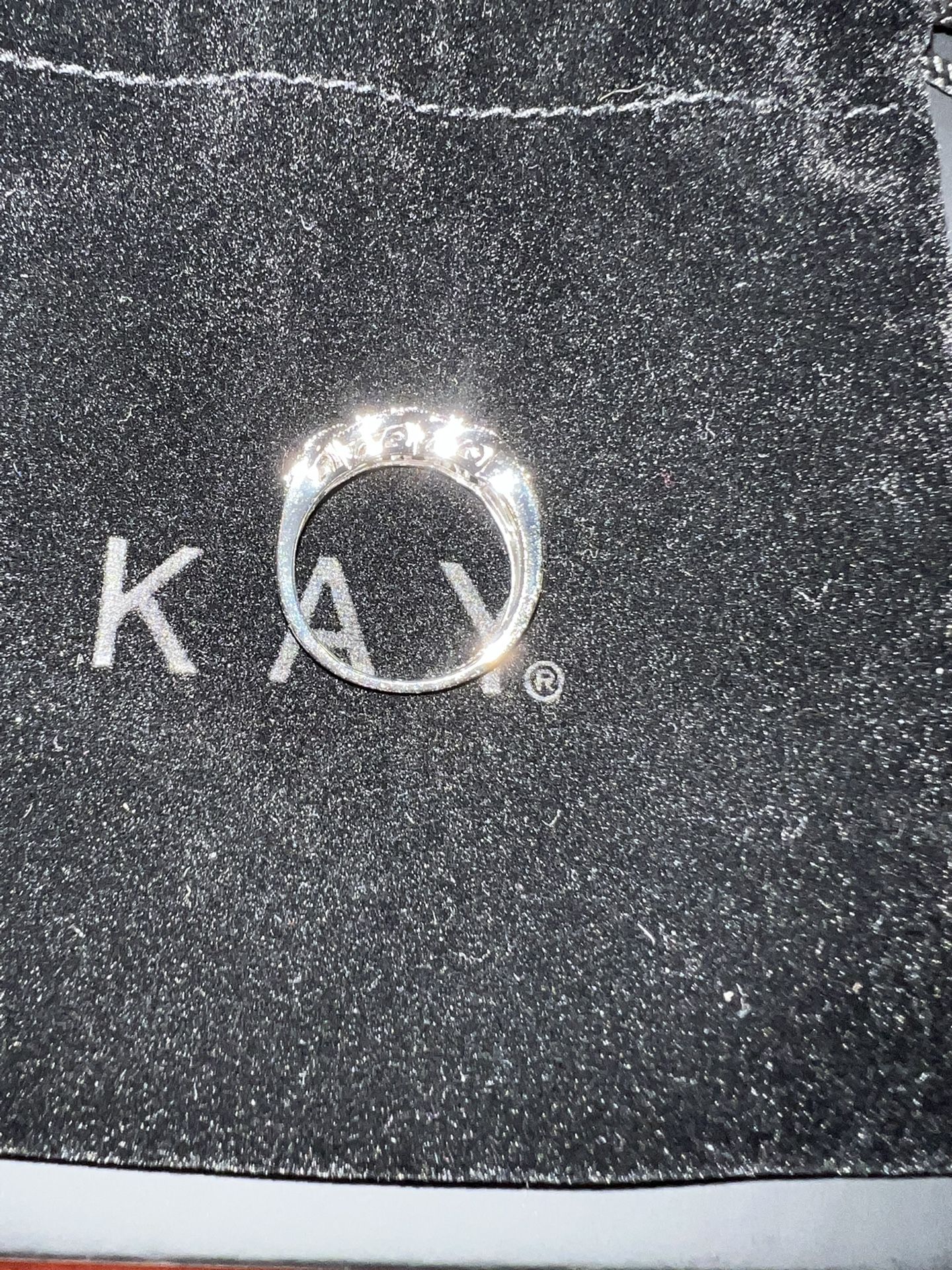 1/8 Ct Diamond Woven Silver Ring BRAND NEW