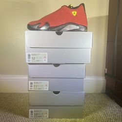 Jordan 14 Ferrari Sizes 10.5,11.5,12