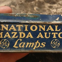 Vintage National Mazda Auto Lamp Tin