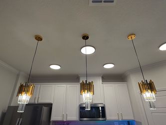 Set of 3 kitchen light pendants