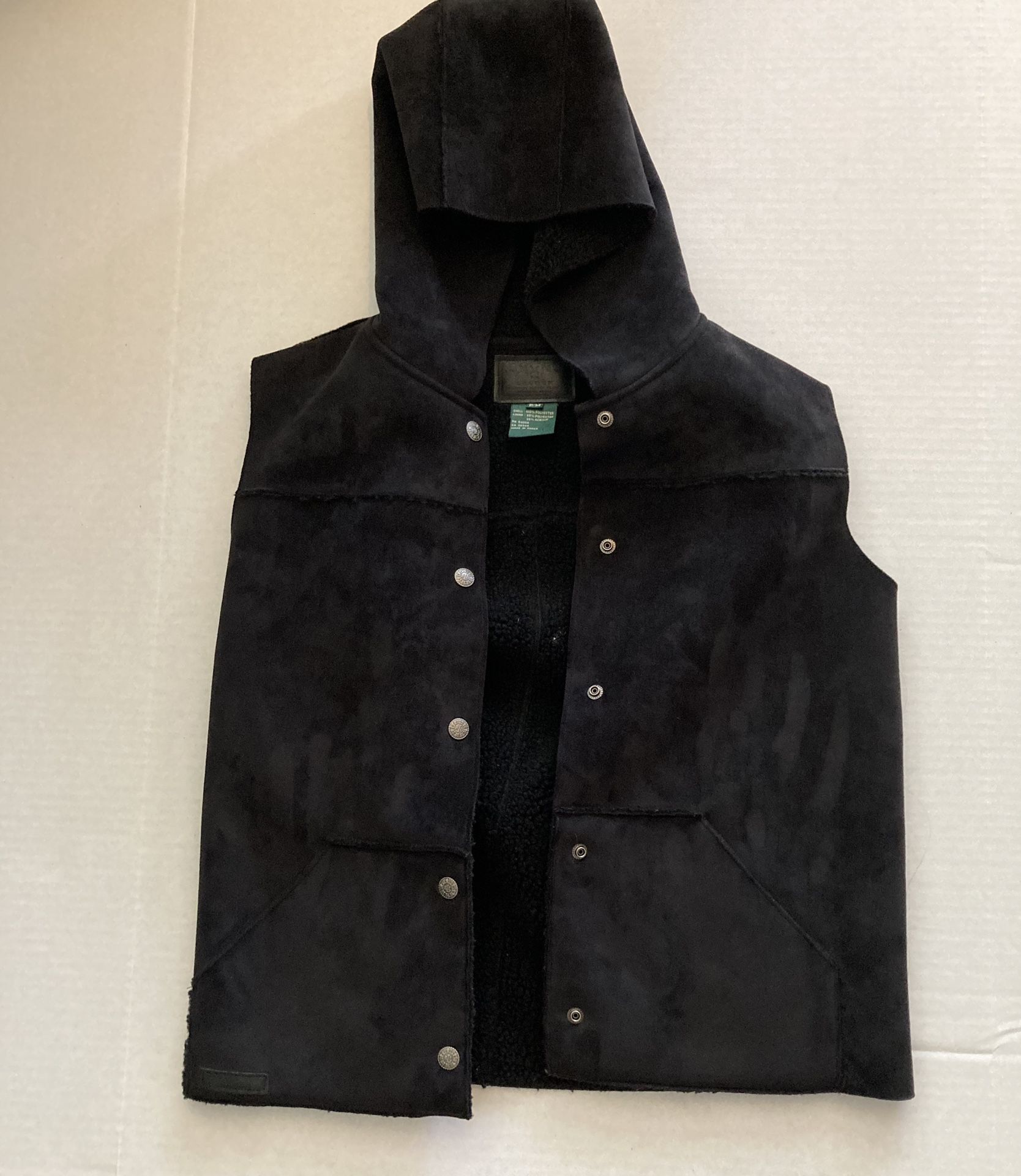 Vintage Ralph Lauren Vest Fur Hoodie