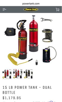 🚨 Brand New 15 lb Power Tank Dual Bottle Tire Inflation Kit 🚨