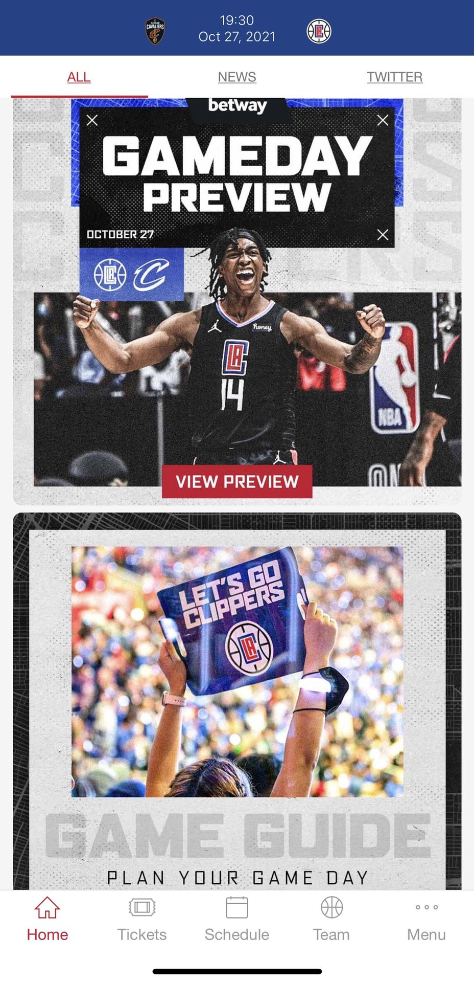 Clippers Tickets (All Home Games For Sale)