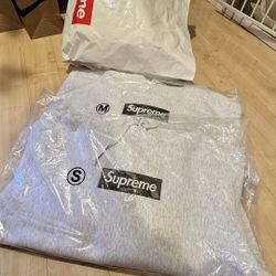 Supreme Box Logo Hoodie Ash Grey 