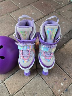 2PM SPORTS (4.4) | 8 Rainbow Unicorn Patines Ajustables para Niños con Ruedas Iluminadas para Niñas